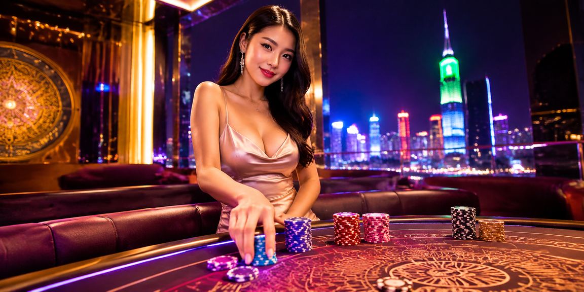 Khu vui chơi giải trí casino đèn neon sôi động về đêm tại TP. Hồ Chí Minh